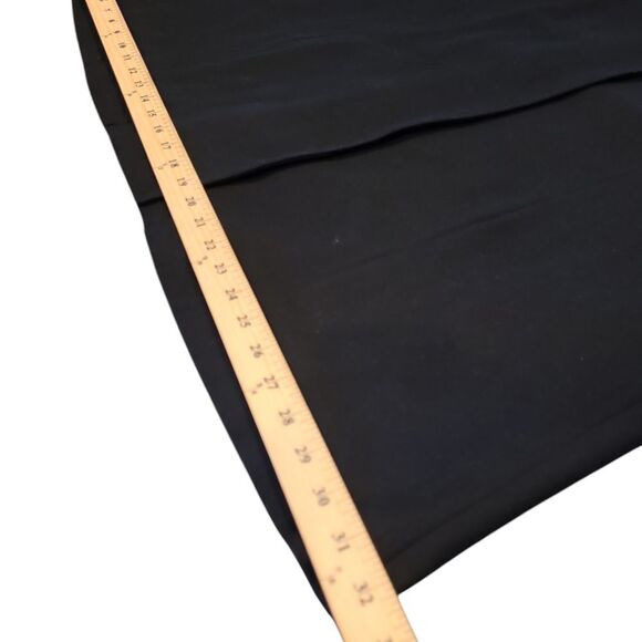 harve' bernard Elegant Black Long Coat sz 10 vintage - Picture 8 of 12